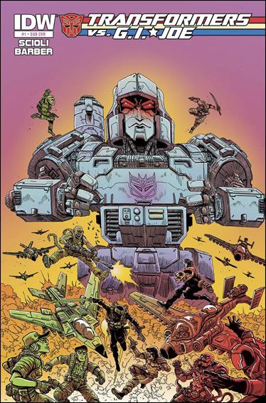 Transformers vs G.I. Joe issue 1-B James Stokoe Subscription Cover