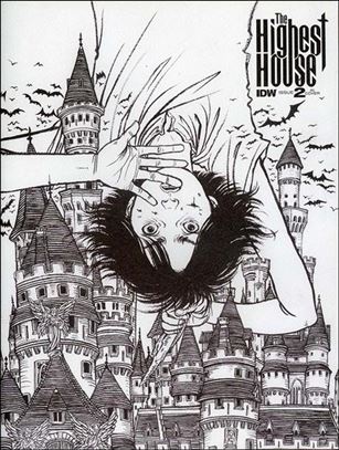 Highest House issue 2-B Yuko Shimizu Black & White 1:10 Cover