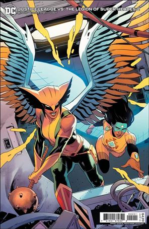 Justice League vs the Legion of Super-Heores issue 2-B Travis Moore Cardstock Cover