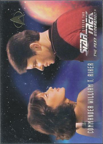 Star Trek: The Next Generation - The Episode Collection Season Two (Base Set) card 129 Commander William T. Riker