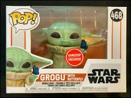 POP! Star Wars figure 468 Grogu with butterfly