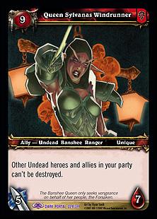World of Warcraft: Through the Dark Portal (Base Set) card 229 Queen Sylvanas Windrunner