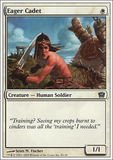 Magic the Gathering: 9th Edition (Starter Deck Subset) card S1 Eager Cadet