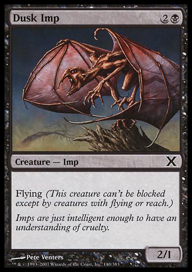 Magic the Gathering: 10th Edition (Base Set) card 140 Dusk Imp