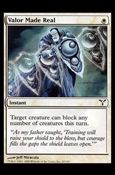 Magic the Gathering: Dissension (Base Set) card 20 Valor Made Real