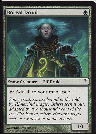 Magic the Gathering: Coldsnap (Base Set) card 105 Boreal Druid