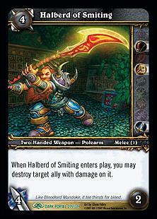 World of Warcraft: Through the Dark Portal (Base Set) card 275 Halberd of Smiting