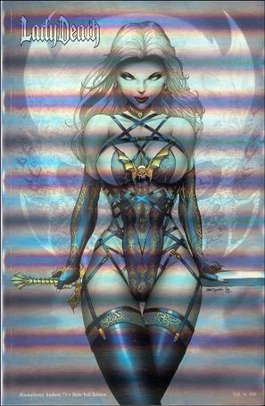 Lady Death: Blasphemy Anthem (2019) issue 1-F Holo Foil Cover 1/500