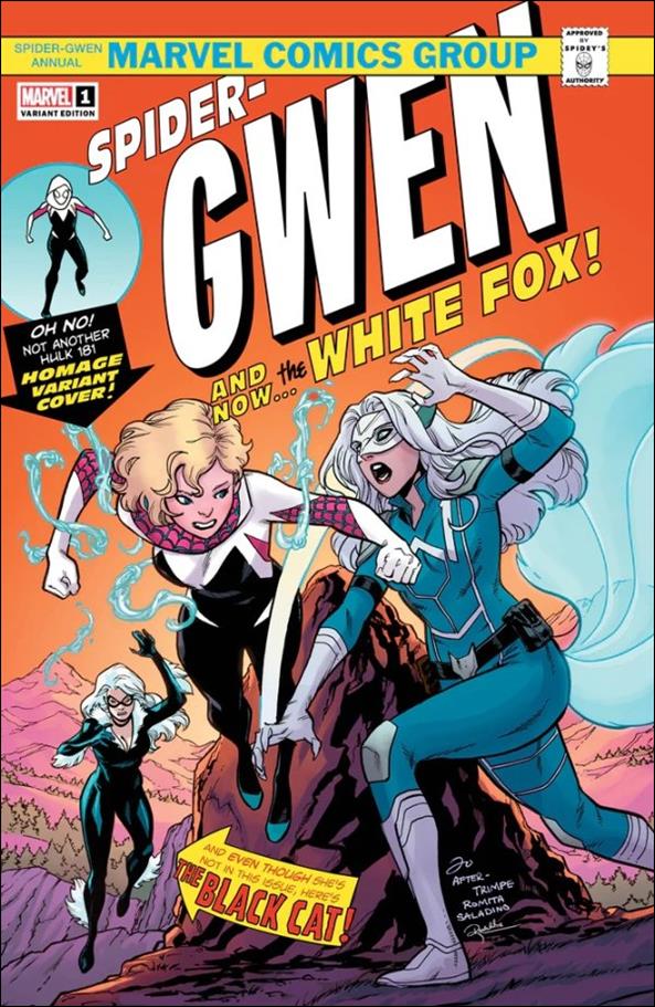 Spider-Gwen Annual (2023) issue 1-D Marcus To Hulk 181 Homage Cover