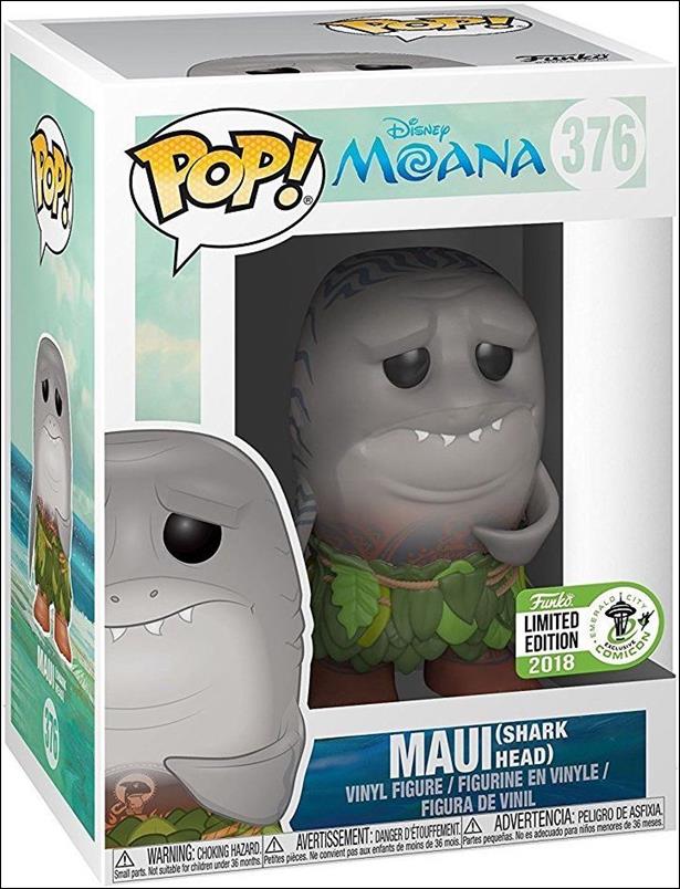 POP! Disney figure 376 Maui (Shark Head) Emerald City Comicon 2018