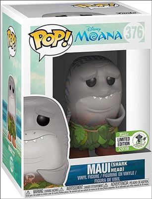 POP! Disney figure 376 Maui (Shark Head) Emerald City Comicon 2018