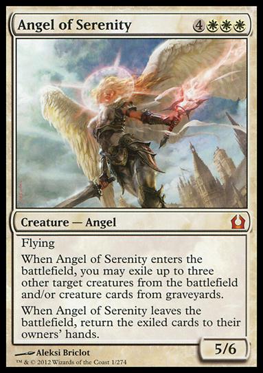 Magic the Gathering: Return to Ravnica (Base Set) card 1 Angel of Serenity