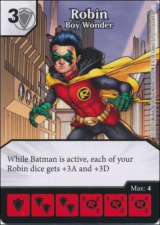 DC Comics Dice Masters Justice League  card 64 Robin - Boy Wonder