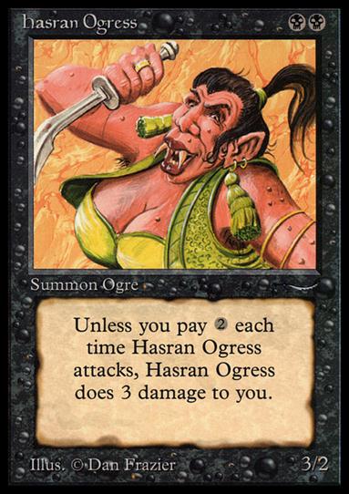 Magic the Gathering: Arabian Nights (Base Set) card 27 Hasran Ogress