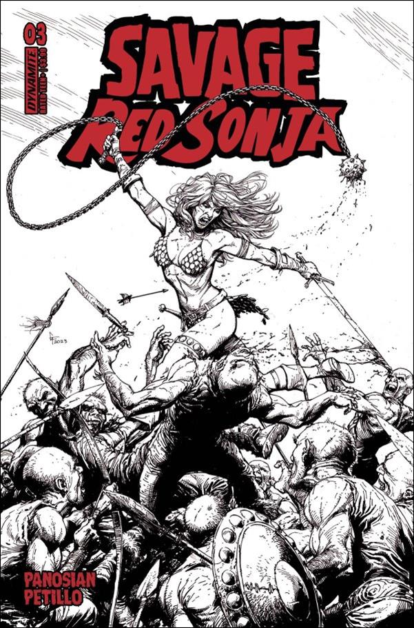 Savage Red Sonja issue 3-E Gary Frank 1:10 Line Art Cover