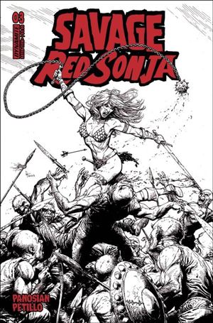 Savage Red Sonja issue 3-E Gary Frank 1:10 Line Art Cover