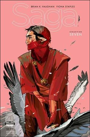 Saga issue 7-C Fiona Staples Outline Logo Cover (2nd Printing)
