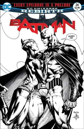 Batman (2016) issue 24-E David Finch Black and White Cover (3rd Printing)