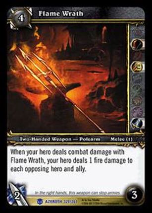 World of Warcraft: Heroes of Azeroth (Base Set) card 321 Flame Wrath