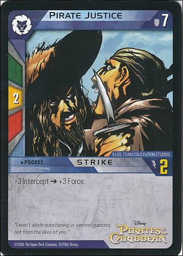Pirates of the Caribbean - Dead Man's Chest (Base Set) card PDC052 Pirate Justice