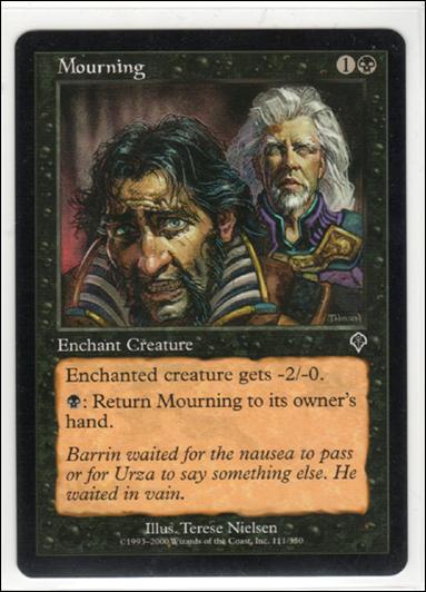 Magic the Gathering: Invasion (Base Set) card 111 Mourning