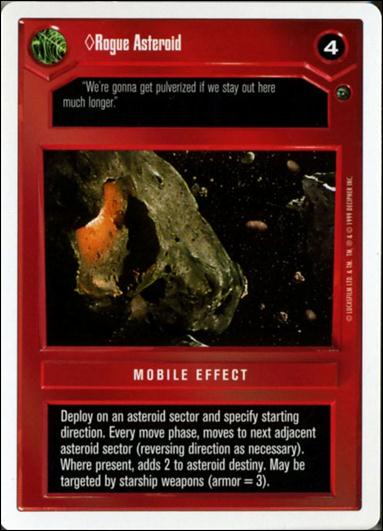Star Wars: Dagobah Revised (Base Set) card 44 Rogue Asteroid