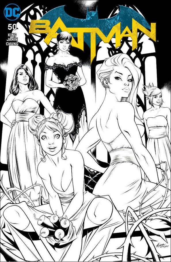 Batman (2016) issue 50-SU Ale Garza Coliseum of Comics B&W Cover