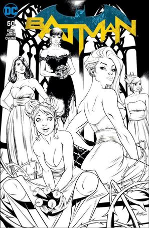 Batman (2016) issue 50-SU Ale Garza Coliseum of Comics B&W Cover