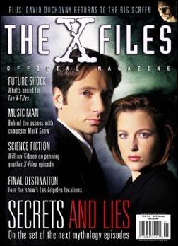 Official X-Files Magazine Volume 2 issue 1 Fox Mulder & Dana Scully Cover
