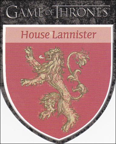 Game of Thrones: Season One (The Houses Subset) card H3 House Lannister