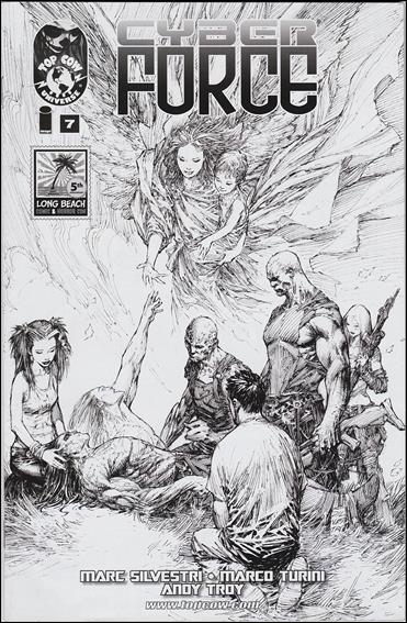 Cyberforce (2012) issue 7-B Marc Silvestri Long Beach Comic Con Sketch Cover