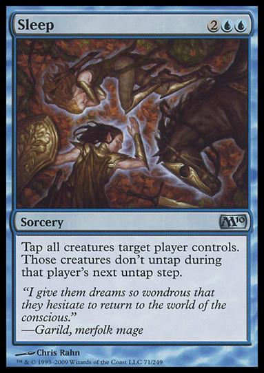 Magic the Gathering: 2010 Core Set (Base Set) card 71 Sleep