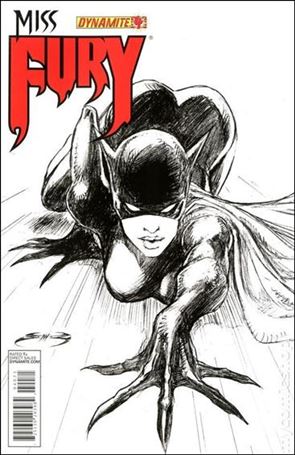 Miss Fury (2013) issue 4-G Joe Benitez 1:25 Sketch Cover