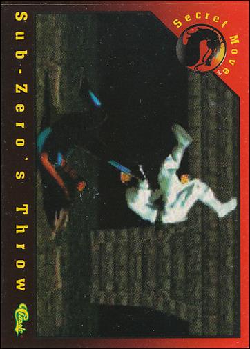 Mortal Kombat (Base Set) card 83 Sub-Zero's Throw