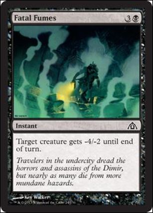 Magic the Gathering: Dragon's Maze (Base Set) card 24 Fatal Fumes 