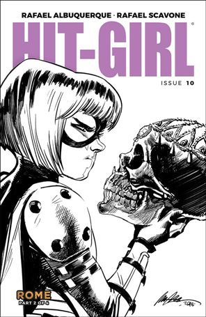Hit-Girl (2018) issue 10-B Rafael Albuquerque Black & White Cover