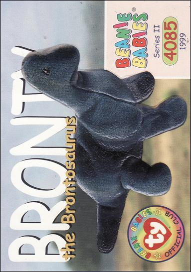 Beanie Babies Series 2 (Base Set) card 156 Bronty the Brontosaurus