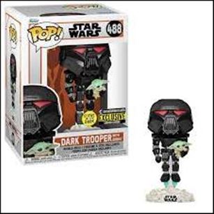 POP! Star Wars figure 488 Dark Trooper with Grogu