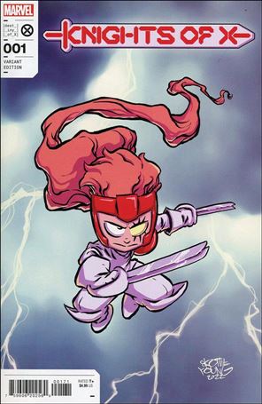 Knights of X issue 1-D Skottie Young Baby Cover