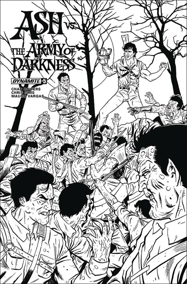 Ash vs. the Army of Darkness issue 5-E Brent Schoonover 1:20 Black and White Cover