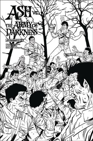 Ash vs. the Army of Darkness issue 5-E Brent Schoonover 1:20 Black and White Cover