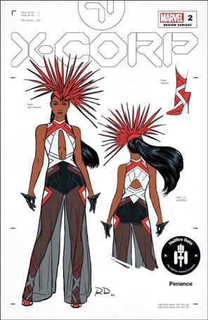 X-Corp issue 2-D Russell Dauterman 1:50 Character Design Cover