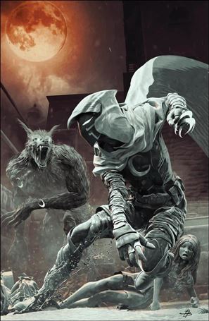 Moon Knight: Black, White & Blood issue 1-G Barends Frankie's Comics/Golden Apple Virgin Cover