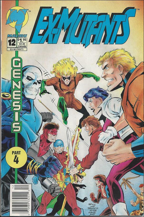 Ex-Mutants (1992) issue 12-B Newsstand Edition / Price Variant