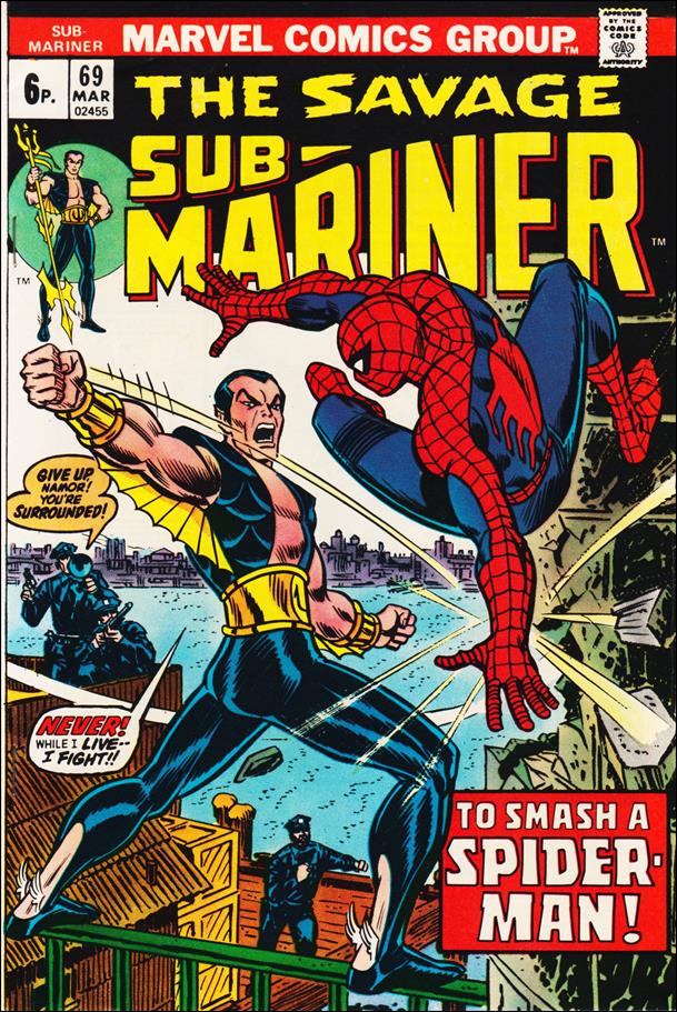 Sub-Mariner (1968) issue 69-B UK Price Cover