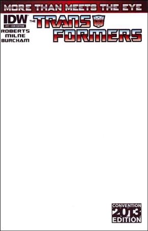 Transformers: More Than Meets the Eye (2012) issue 17-D Convention Exclusive Blank Sketch Cover