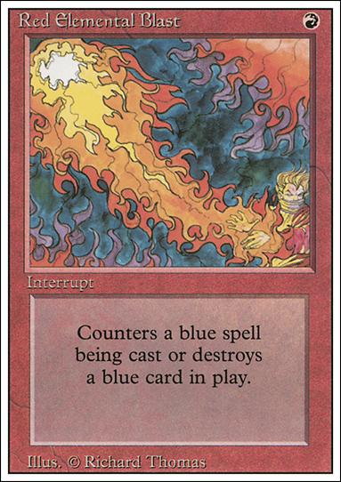 Magic the Gathering: Revised (Base Set) card 171 Red Elemental Blast