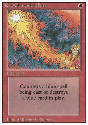 Magic the Gathering: Revised (Base Set) card 171 Red Elemental Blast