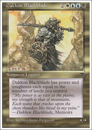 Magic the Gathering: Chronicles (Base Set) card 75 Dakkon Blackblade
