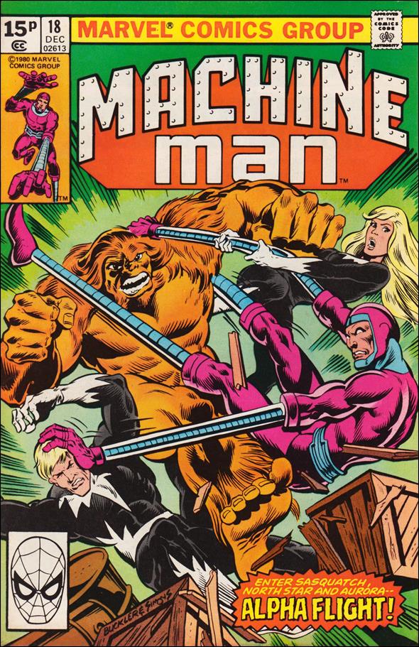 Machine Man (1978) issue 18-B UK Price Cover